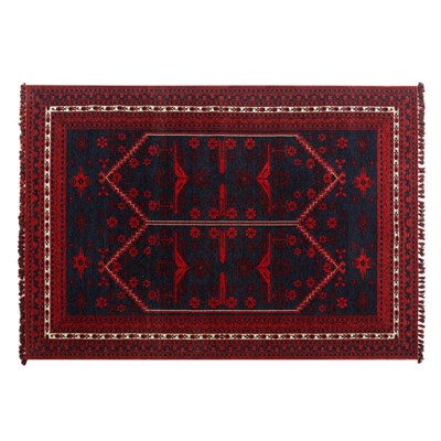 Mudo Home Jina Hali Kirmizi Laci̇vert 160x230