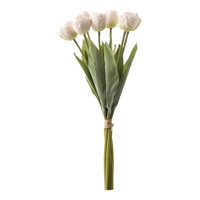Mudo Home Lale Demeti̇ Beyaz 40 Cm