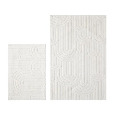 Mudo Home Laris 2li̇ Banyo Paspas Seti̇ Ekru