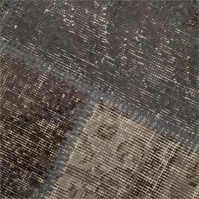 Mudo Home Li̇ma Gri̇ Patchwork Ki̇li̇m 80x150 Cm