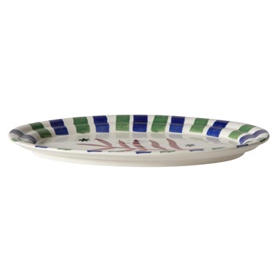 Mudo Home Lismore Kayik Tabak Laci̇vert 34 Cm