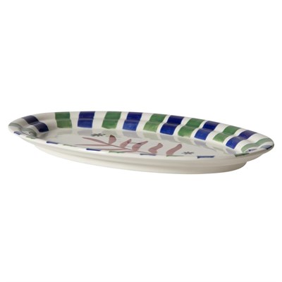Mudo Home Lismore Kayik Tabak Laci̇vert 34 Cm