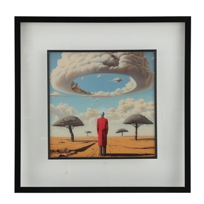 Mudo Home Lumen Çerçeveli̇ Cam Tablo 60x60 Cm
