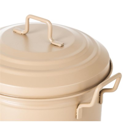Mudo Home Mi̇ni̇ Çöp Kovasi Mat Krem 3,5 Lt