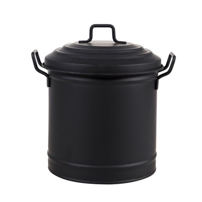 Mudo Home Mi̇ni̇ Çöp Kovasi Mat Si̇yah 3,5 Lt