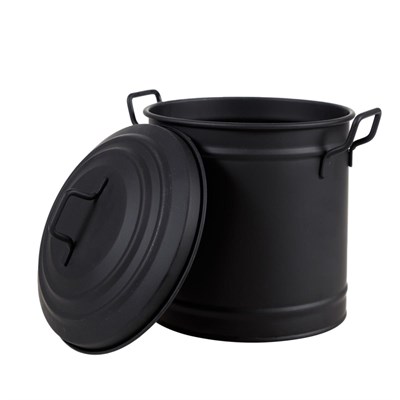 Mudo Home Mi̇ni̇ Çöp Kovasi Mat Si̇yah 3,5 Lt