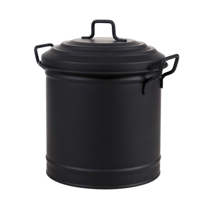 Mudo Home Mi̇ni̇ Çöp Kovasi Mat Si̇yah 3,5 Lt