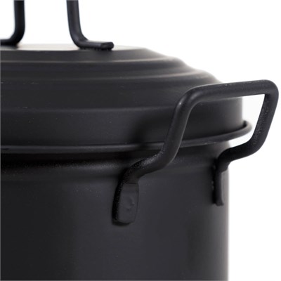 Mudo Home Mi̇ni̇ Çöp Kovasi Mat Si̇yah 3,5 Lt