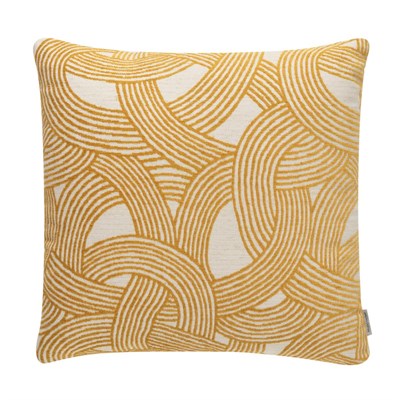 Mudo Home Nell Wave Kirlent Hardal 50x50 Cm