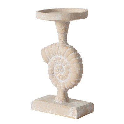 Mudo Home New Shell Mumluk Beyaz 12x10x21 Cm