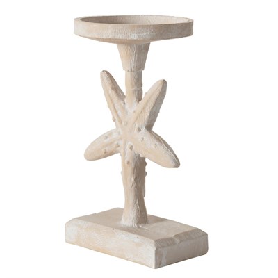 Mudo Home New Starfish Mumluk Beyaz 12x10x20 Cm