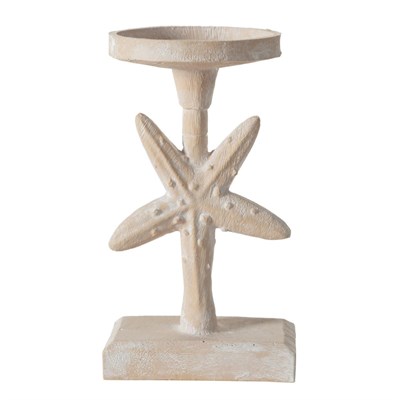 Mudo Home New Starfish Mumluk Beyaz 12x10x20 Cm