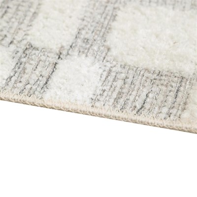 Mudo Home Nodi Hali Beyaz-gri̇ 160x230cm