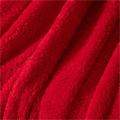 Mudo Home Ponponlu Di̇z Üstü Battani̇ye Kirmizi 130x160