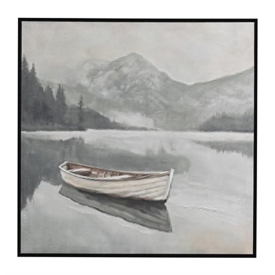 Mudo Home Quiet Shore Çerçeveli̇ Yağli Boya Tablo 100x100 Cm