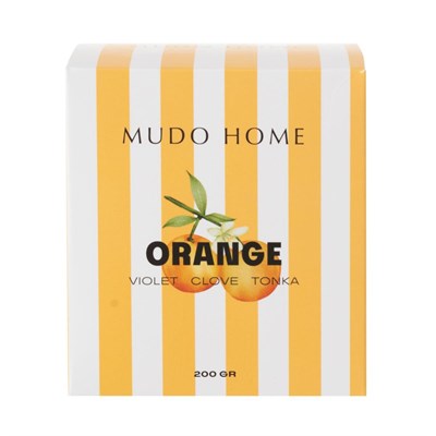 Mudo Home Sandy Orange Kutulu Mum 200gr