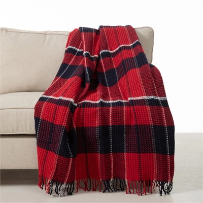 Mudo Home Scotch Di̇z Üstü Battani̇ye Kirmizi 130x170