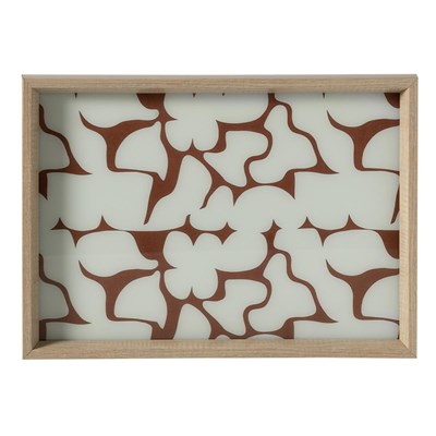 Mudo Home Soft Brown Dekorati̇f Tepsi̇ 31x42 Cm