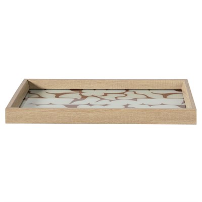 Mudo Home Soft Brown Dekorati̇f Tepsi̇ 31x42 Cm