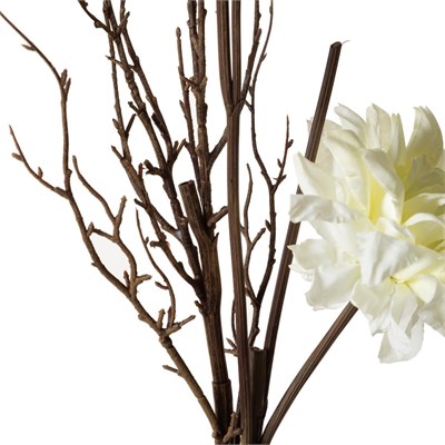 Mudo Home Soft White Dal Çi̇çek 74 Cm