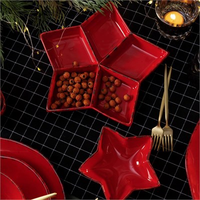 Mudo Home Star Bölmeli̇ Sunum Tabaği 27cm