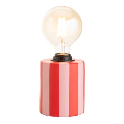 Mudo Home Striga Abajur 10x25cm Pembe