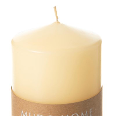 Mudo Home Sütun Mum Krem 7x10 Cm
