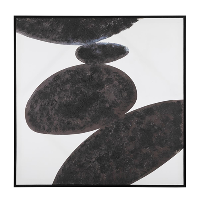 Mudo Home Thai Stone Çerçeveli̇ Yağli Boya Tablo 100x100 Cm