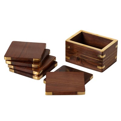 Mudo Home Timber Dekorati̇f Altlik