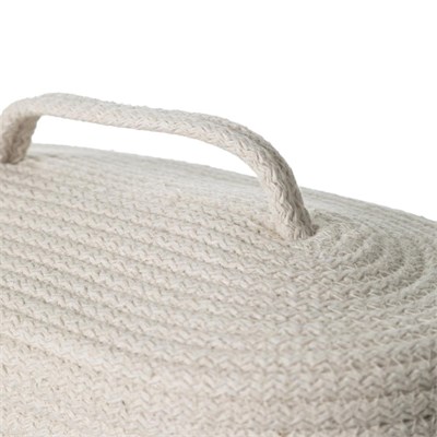 Mudo Home Venus Oval Düzenleyi̇ci̇ Sepet Bej Ekru 30x13x11 Cm