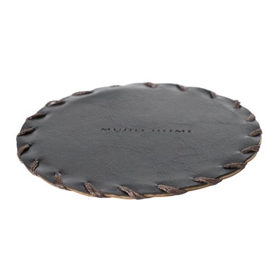 Mudo Home Vintage Yuvarlak Bardak Altliği 10 Cm 4lü Laci̇vert