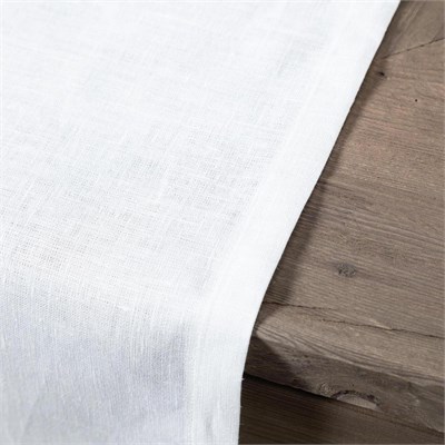 Mudo Home Whitney Keten Runner Beyaz 40x130 Cm