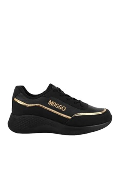 Muggo Happy Garantili Kadın Ortopedik Günlük Bağcıklı Şık Rahat Sneaker Spor Ayakkabı