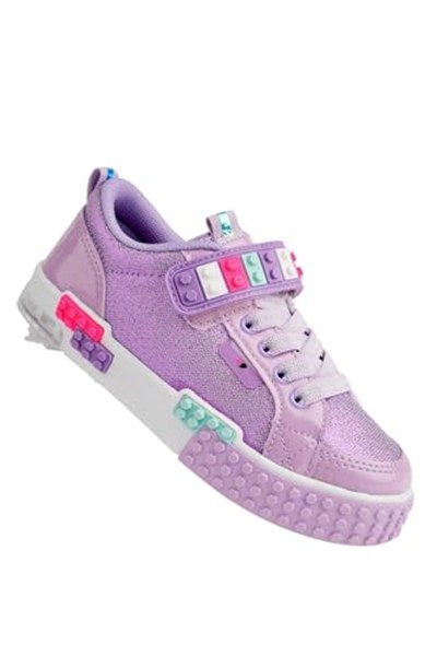 Muggo SONİC Garantili Legolu Bağcıklı ve Cırtlı Ortopedik Çocuk Sneaker Spor Ayakkabı