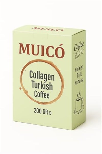 Muico Geleneksel Öğütülmüş Kolajen Türk Kahvesi– Kolajen Peptit & Hindiba Ekstraktlı 200 gr