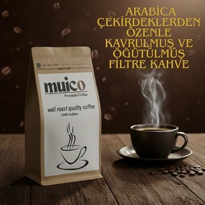 Muico Taze Öğütülmüş Filtre Kahve%100 Arabica 250 Gr