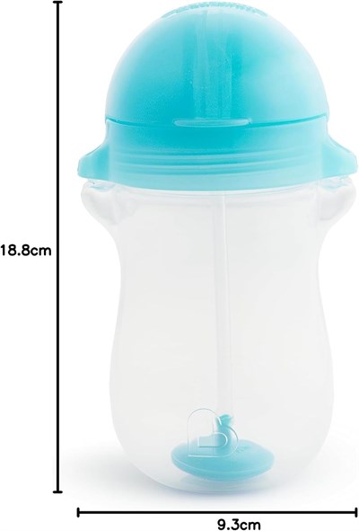 Munchkin Click Lock Tip & Sip Straw Trainer Cup| Bebek ve Küçük Çocuk Samanlı Sippy Bardaklar | BPA İçermeyen Dökülmeyen Bardak | Sütten Kesilen Bebek Hasır Bardak| Ağırlıklı Hasır Çocuk Bardakları|10