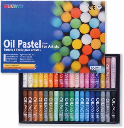 Mungyo MOP-36 Pastel Boya, 36 Renk - Seçenekler: 12 Renk, 36 Renk, 48 Renk