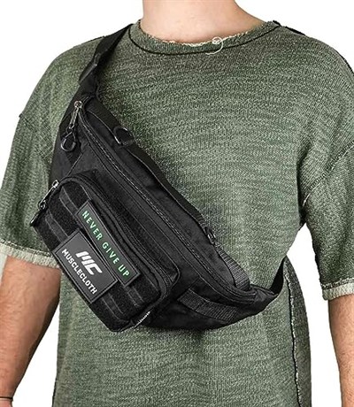 MuscleCloth Tactical Cross Bag Omuz Çantası Siyah