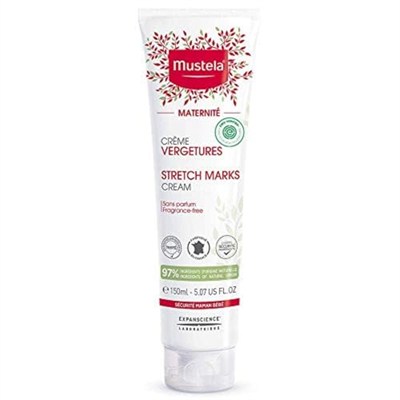 Mustela Hamilelik için Hamile Çatlak Kremi - Doğal Avokado, Maracuja ve Shea Yağı ile - Kokusuz ve EWG Onaylı - 5.07 fl. Oz