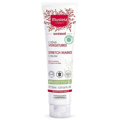 Mustela Hamilelik için Hamile Çatlak Kremi - Doğal Avokado, Maracuja ve Shea Yağı ile - Kokusuz ve EWG Onaylı - 5.07 fl. Oz