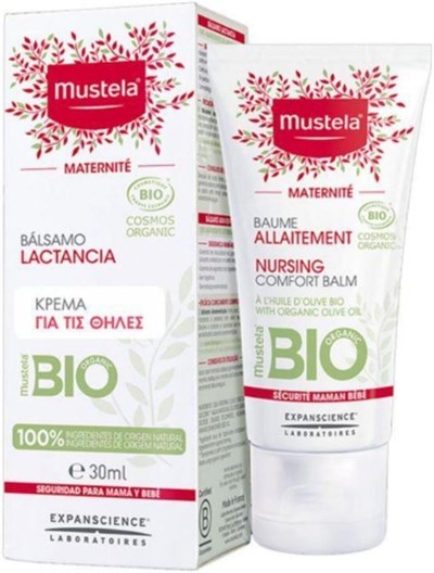 Mustela Maternite Nursing Comfort Balm, 30ml, Göğüs Ucu Çatlak Kremi, Organik