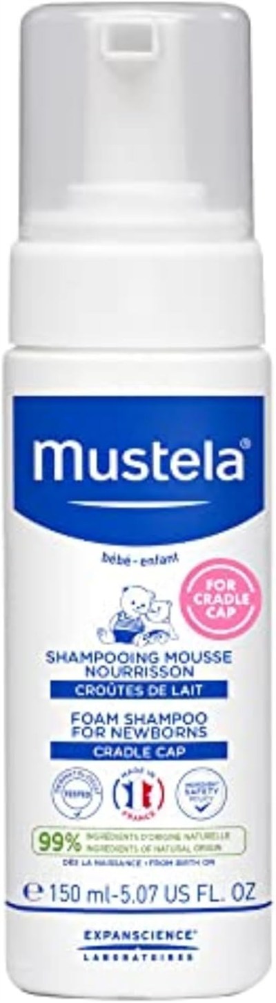 Mustela Mustela Newborns Foam Shampoo- Yenidoğan Köpük Şampuan 150ml 1 Paket (1 x 1 Adet)