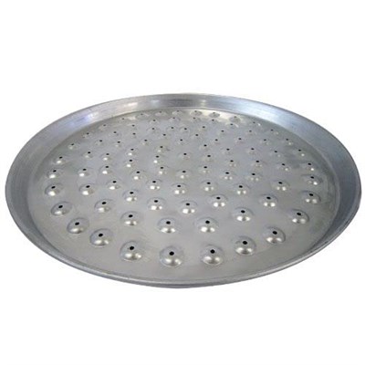 Mutfak Delikli Alüminyum Pizza Tepsisi Tavası 38 cm