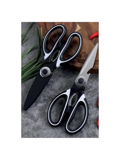Mutfak Makası Ağır Hizmet Tipi Keskin Mutfak Makası, Çok Amaçlı Paslanmaz Çelik Makas, Tavuk, Balık, Et, Sebzeler, Otlar, Barbekü, Çiçekler, Kuru yemişler KALİTELİ AĞIR MALZEME