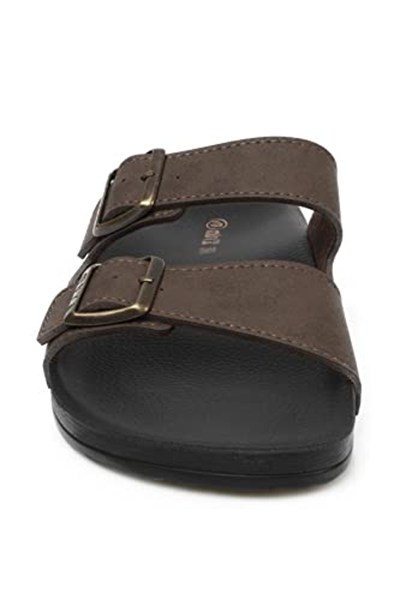 Muya 31410 M Nova Casual Günlük Kahverengi Erkek Terlik