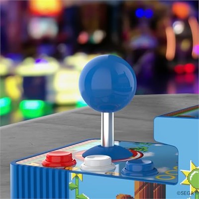 My Arcade Sonic Joystick Player: Sonic The Hedgehog Retro Video Oyun Konsolu, Çocuklar ve Yetişkinler için Oyunlar, 2 Oyunlar 1, Sega Klasik Oyun Salonları, 3.5  - Seçenekler: Sonic, Galaga Kırmızı JS