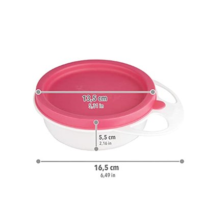 Mycey Kapaklı Mama Tabağı - Pembe