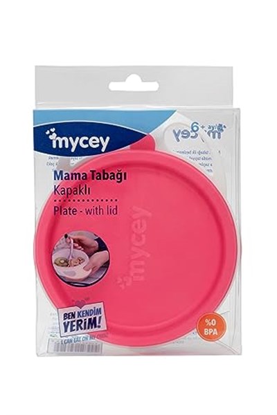 Mycey Kapaklı Mama Tabağı - Pembe