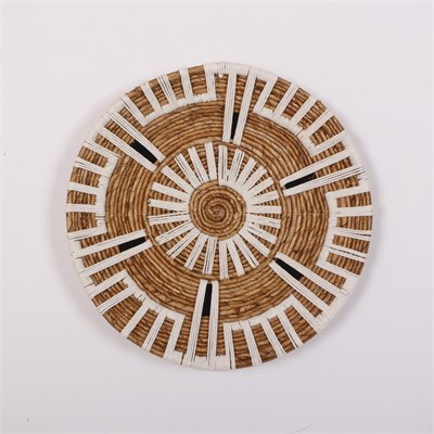 Mylamp Aspendos 50x12 cm Çap- Doğal Abaka Duvar Tabağı